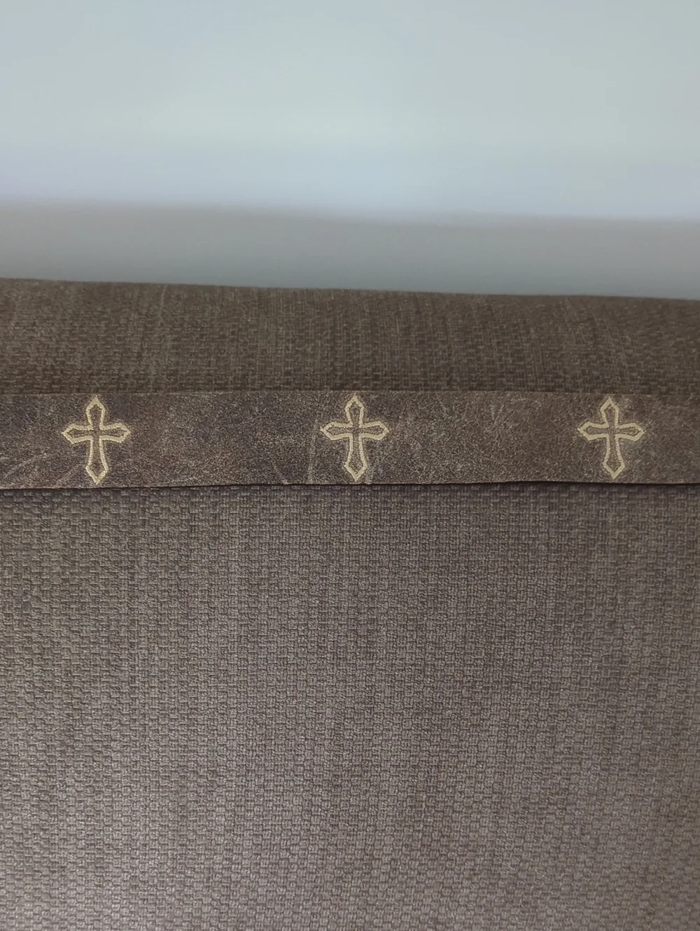 Justin Bent Rail Cross Distressed Brown Leather Belt